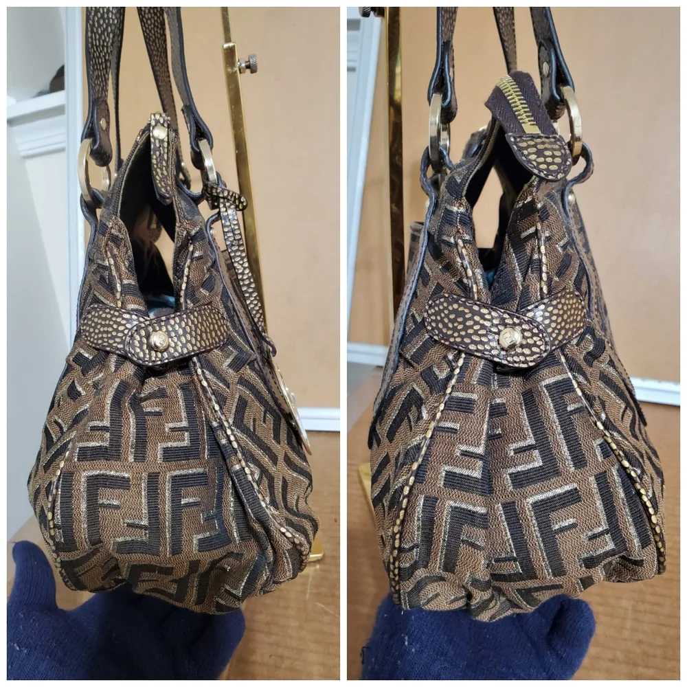 Fendi Metallic Zucca Chef Tote - Picture 6 of 9